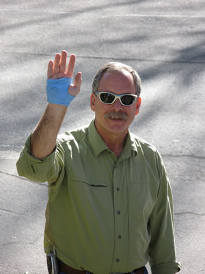 Dick Cleveland cut his hand on election day, but since then his luck has turned. He was sworn in at noon today, Nov. 13.