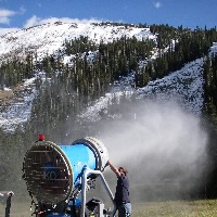 Summer about to super collide with winter in ski country as Loveland cranks up snowmaking guns