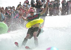 Spring splashes down a week or two too soon in Vail; snowpack dwindling a bit as temps push 50