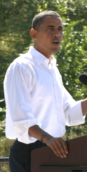 Barack Obama, shown here speaking to a crowd in Grand Junction, Colo., is heavily favored by Las Vegas bookies to win the presidency. 