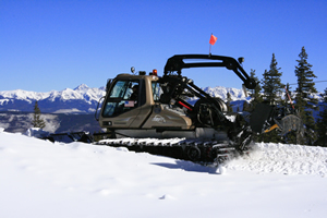 A winch cat works on the Birds of Prey downhill course at Beaver Creek earlier this week in preparation for men's World Cup races Nov. 29-Dec. 2. The World Cup ski racing season gets underway this weekend in Soelden, Austria.