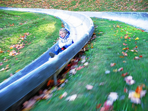 Some say the proliferation of rides like this alpine slide could have detrimental impacts to ski areas operating on public lands.