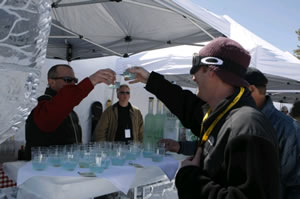 Guests enjoy cocktails at the igloo martini bar by Belvedere at the Mountain Top Picnic at last year's Taste of Vail.