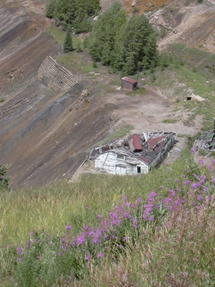 A ghost town in Colorado