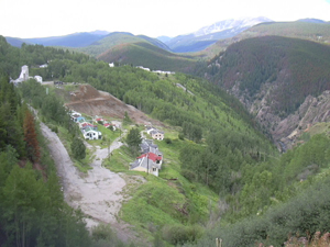 The shuttered mining town of Gilman would be part of the later phases of the proposed Battle Mountain project.