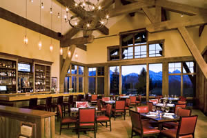 The interior of the new, green-built Jackson Hole Golf and Tennis Clubhouse and Proshop.