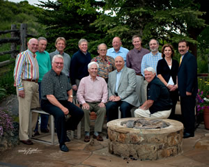The Vail Valley Medical Center board of directors. Front row, left to right: Donald Mengedoth, Andy Daly, Ed O’Brien and Wayne Wenzel. Back row, left to right: Ron Davis, Art Kelton, Chupa Nelson, Jack Eck, Paul Johnston, Paul Testwuide, Buzz Potts, Reg Franciose, Alice Ruth and Chip Woodland.
