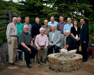 The Vail Valley Medical Center board of directors. Front row, left to right: Donald Mengedoth, Andy Daly, Ed O’Brien and Wayne Wenzel. Back row, left to right: Ron Davis, Art Kelton, Chupa Nelson, Jack Eck, Paul Johnston, Paul Testwuide, Buzz Potts, Reg Franciose, Alice Ruth and Chip Woodland.
