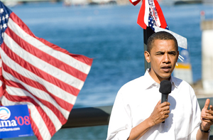 Barack Obama, shown here at a recent rally, is expected to visit Vail Mountain School graduate Michael Johnston's MESA high school Wednesday morning, May 28. 