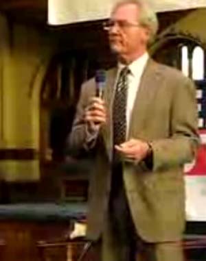 Former Alabama Governor Don Siegelman speaks at a Presbyterian church in downtown Denver, where he called on the U.S. Congress to hold Karl Rove in contempt.