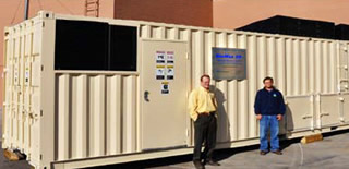 Littleton-based Community Power Corporation's Biomax 50- to 100-kilowatt modular biopower units can convert biomass (organic waste products, including wood) into enough energy to run a school or office building.
