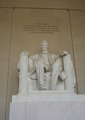 A visit to Lincoln Memorial reminds me that our skies may not be as cloudy as they seem when compared to the storms faced by Lincoln.