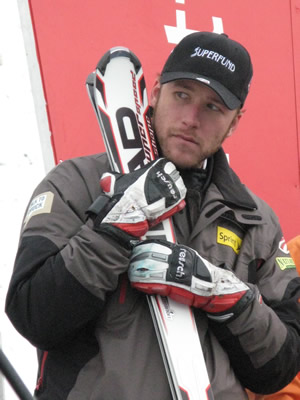 Bode Miller very nearly climbed on his first podium of the season Thursday in a super combined claimed by Swiss skier Daniel Albrecht, who Miller has trained with occassionally since leaving the U.S. Ski Team.
