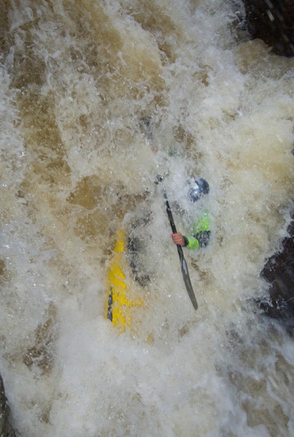 This Teva Mountain Games kayaker remains unidentified because he got absolutely buried by Homestake Creek during the raging runoff this fall, thereby making is bib number impossible to see. More chunder from the TMGs will air on television Aug. 16, 2008 at 11:30 a.m. on ABC in the Denver (and Vail) market.