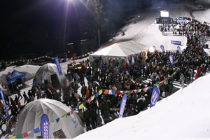 The Honda Session at Golden Peak on Vail Mountain is one of the most progressive snowboarding competitions in the country - and it's free and open to the public.