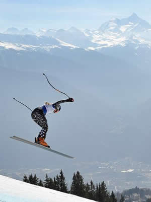 Ski Club Vail's Lindsey Vonn, soaring to third place in last Sunday's combined event in Switzerland, controls her own destiny in the overall World Cup chase heading into Wednesday's final downhill in Bormio, Italy.