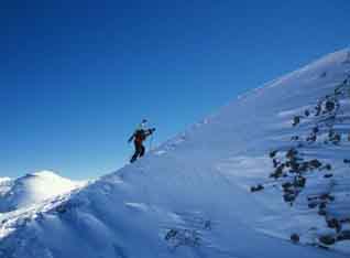 Herb Manning making his way into T-ride's backcountry.