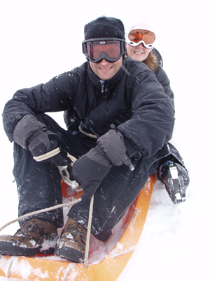 If the weather outside is frightful, sledding can be delightful