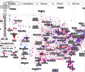 How much money is Vail giving to Obama, Hillary, and McCain?