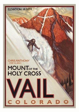 Chris Anthony makes art of skiing Mount of the Holy Cross