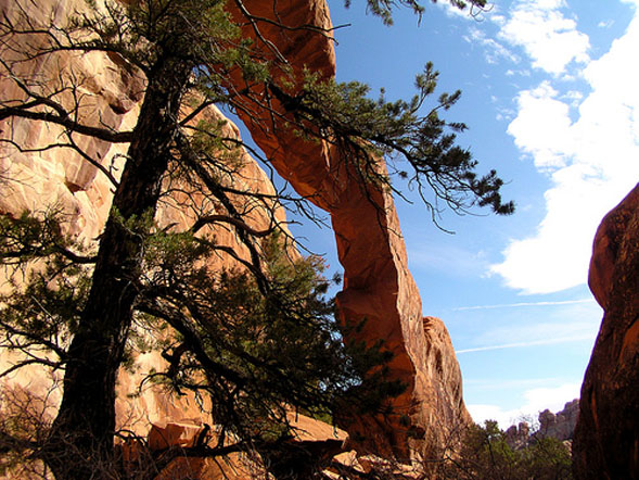 Time, erosion, destroy Wall Arch in Arches National Park