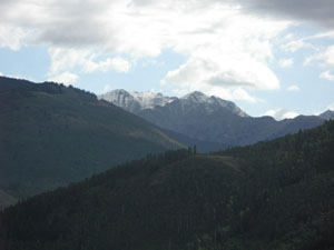 August snow dusts peaks