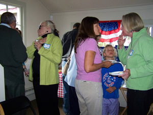A good crowd inside the new Eagle County Democrats' campaign office