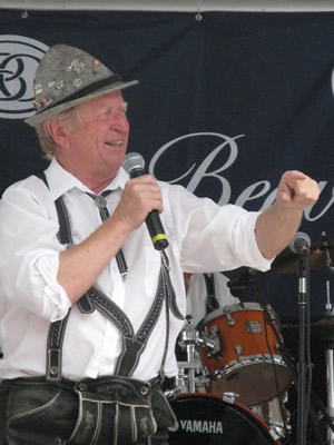 Helmut Fricker, a Vail Valley Oktoberfest staple, works the crowd at last year's festival in Beaver Creek.