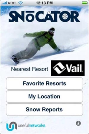 A new iPhone app called snowcator helps skiers and snowboarders find out where they are and where they're going at more than 800 resorts worldwide, even in airplane mode.