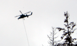 The Timberline Helicopters machine at work.