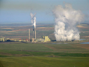 The Craig power plant provides Eagle County with much of its electricity. Holy Cross Energy reports that 59 percent of its energy came from coal in 2007.  
