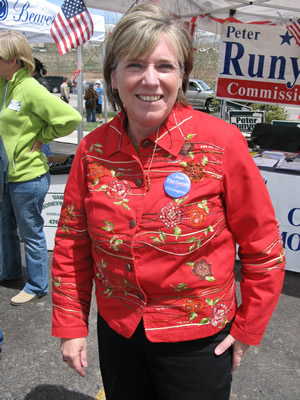 Former state Senate president Joan Fitz-Gerald, recently in Edwards for Cinco de Mayo festivities, won 61 percent of the delegates in the Congressional District 2 Assembly near Denver last weekend.