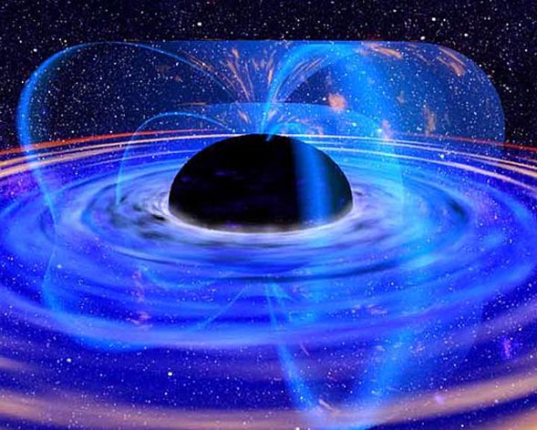 A large black hole or a microscopic one both share in common that they eat – and excrete – energy and therefore can grow, shrink and/or dissipate entirely.